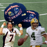 Super Bowl XXXII Green Bay Packers Denver Broncos Rare Vintage Snapback Hat | Logo 7 NFL Official License Product.
