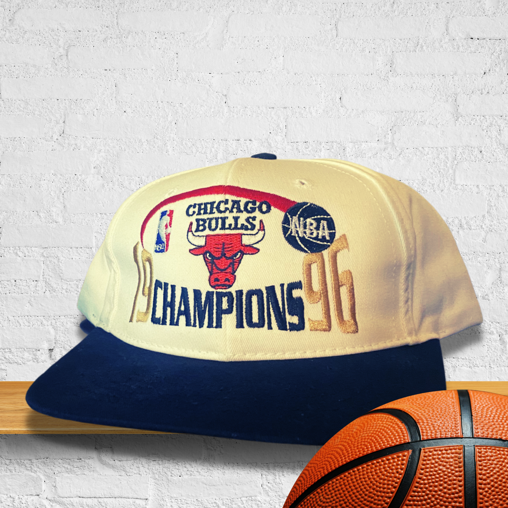 Vintage NWT 1996 Chicago Bulls NBA Championship Snapback Cap 