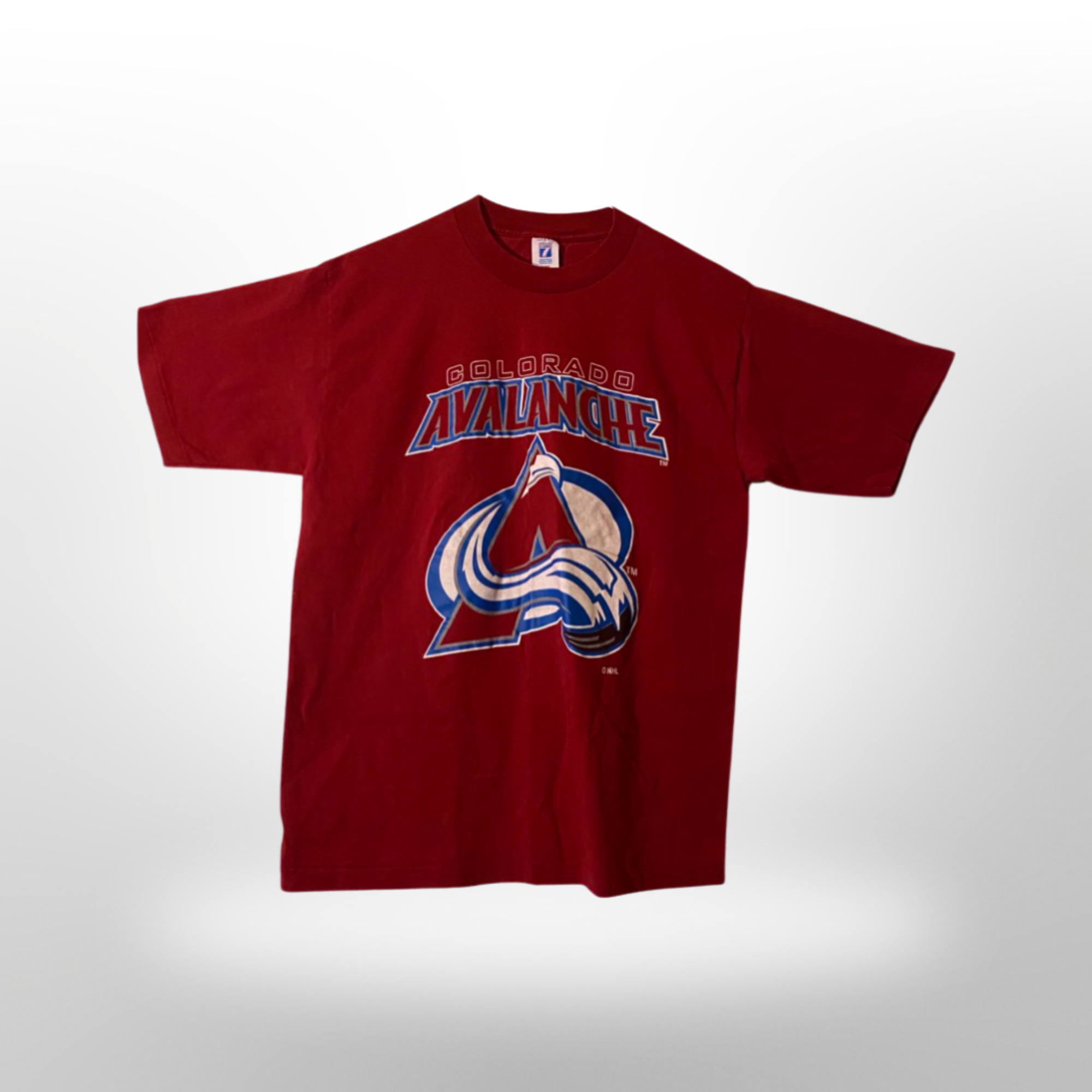 DEADSTOCK VINTAGE COLORADO AVALANCHE 1996 STANLEY CUP CHAMPS PRO PLAYER TEE  - Primetime